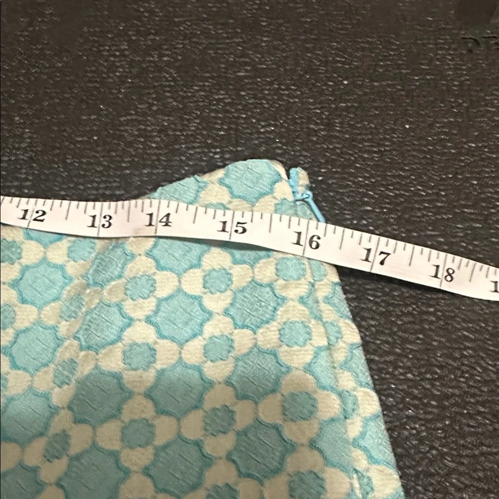 NWT Nordstrom Paperwhite Blue and Cream Textured Pants size 8 - Picture 5 of 9